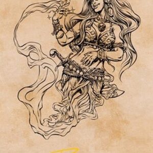 Magic: The Gathering Art Series: Djinni Windseer (V.2)