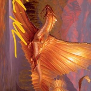Magic: The Gathering Art Series: Adult Gold Dragon (V.2)