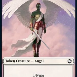 Magic: The Gathering Angel Token (W 3/3) // Wolf Token (G 2/2)