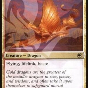 Magic: The Gathering Adult Gold Dragon (V.3)