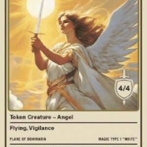 Magic: The Gathering Angel Token (White 4/4 Vigilance)
