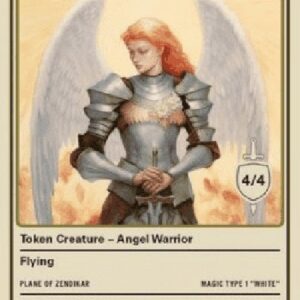 Magic: The Gathering Angel Warrior Token (White 4/4)