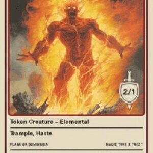 Magic: The Gathering Elemental Token (Red 2/1)