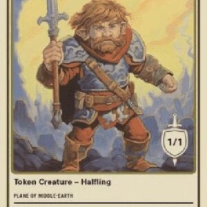 Magic: The Gathering Halfling Token (White 1/1) (V.1)