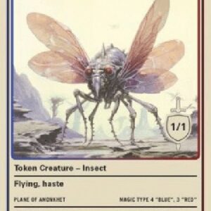 Magic: The Gathering Insect Token (Blue and Red 1/1) (V.1)
