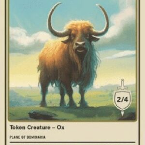 Magic: The Gathering Ox Token (White 2/4)