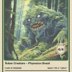 Magic: The Gathering Phyrexian Beast Token (Green 4/4)
