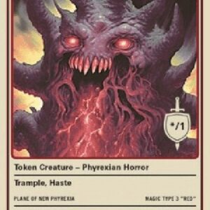 Magic: The Gathering Phyrexian Horror Token (Red */1)