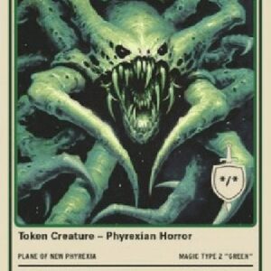 Magic: The Gathering Phyrexian Horror Token (Green */*)