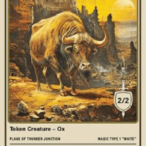 Magic: The Gathering Ox Token (White 2/2)
