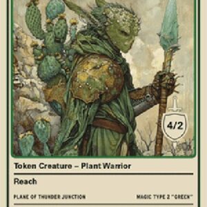 Magic: The Gathering Plant Warrior Token (Green 4/2)