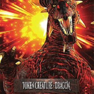 Magic: The Gathering Dragon Token (Red 5/5) (V.3)