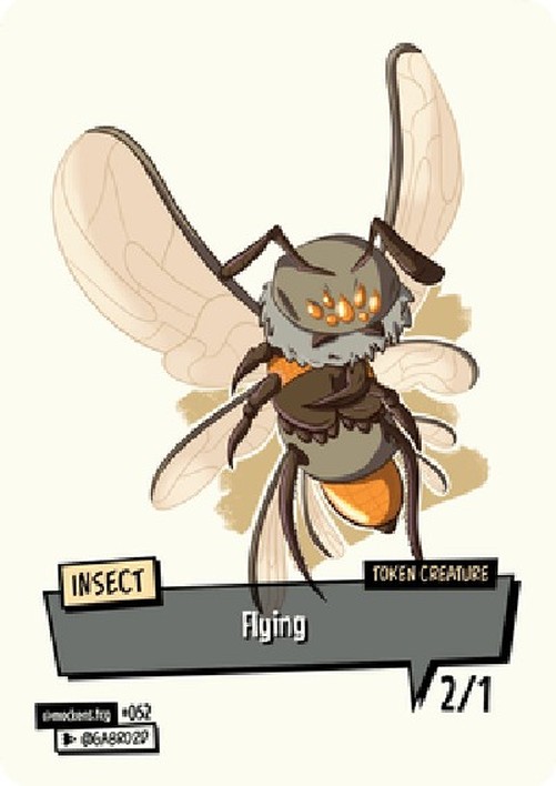 Magic: The Gathering Insect Token (White 2/1)