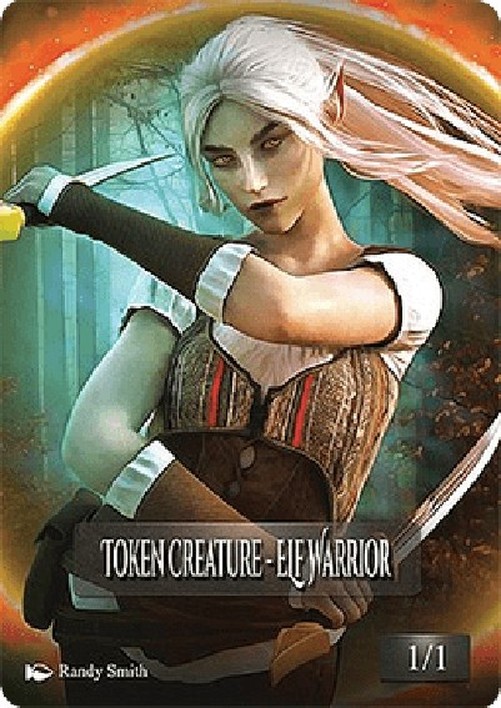 Magic: The Gathering Elf Warrior Token (Green 1/1) (V.2)