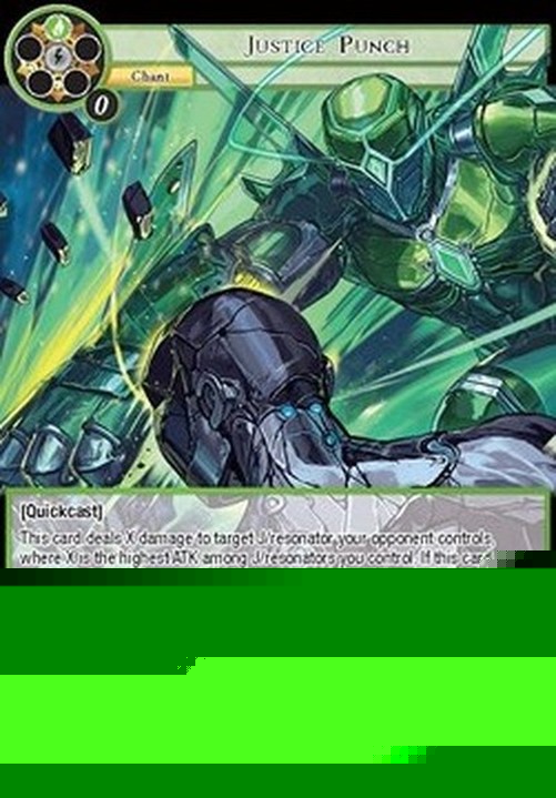 Force of Will NWE Justice Punch