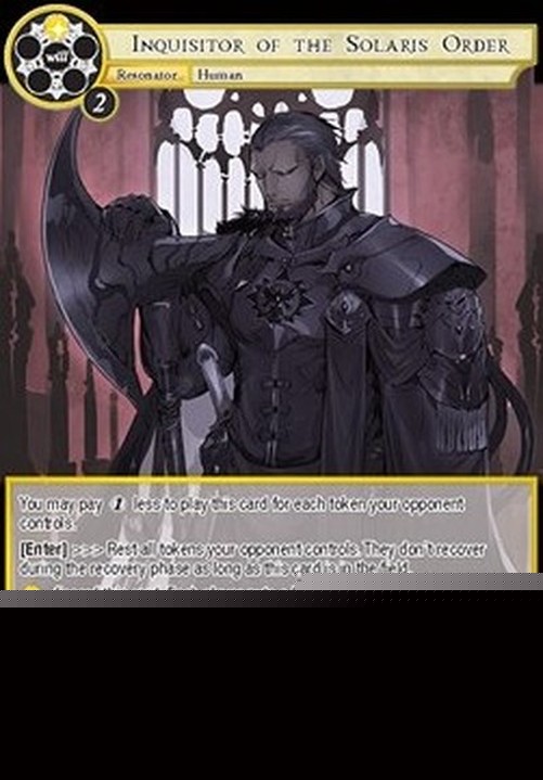 Force of Will NWE Inquisitor of the Solaris Order