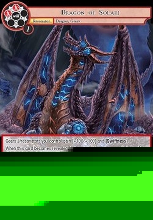 Force of Will NWE Dragon of Solari