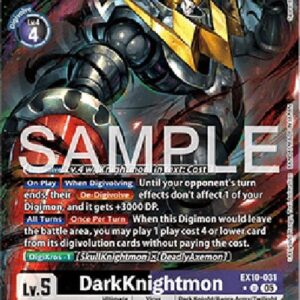 Digimon DarkKnightmon (-031) (V.3)