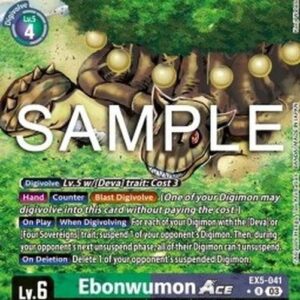 Digimon Ebonwumon Ace (-041) (V.2)