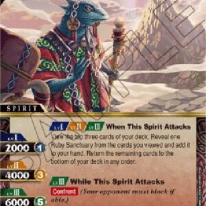 Battle Spirits Saga Blue Lizardman Pilgrim