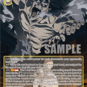 Weiß Schwarz AOT/Eren Titan: Declaration of War (V.2 - Secret Rare)