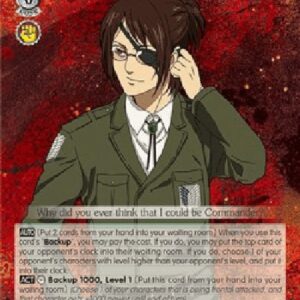 Weiß Schwarz AOT/Hange: Scout Regiment Commanding Officer (V.2 - Super Rare)