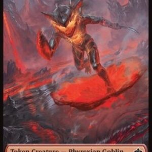 Magic: The Gathering Phyrexian Goblin Token (R 1/1) // Cat Token (W 1/1 Lifelink)