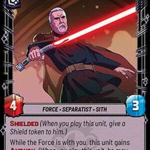 Star Wars Unlimited Darth Tyranus, Servant of Sidious (V.2)