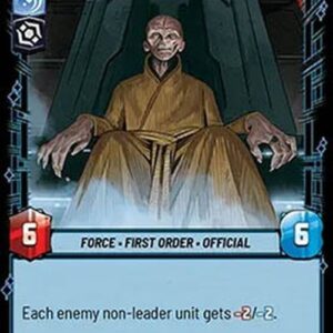 Star Wars Unlimited Supreme Leader Snoke, Shadow Ruler