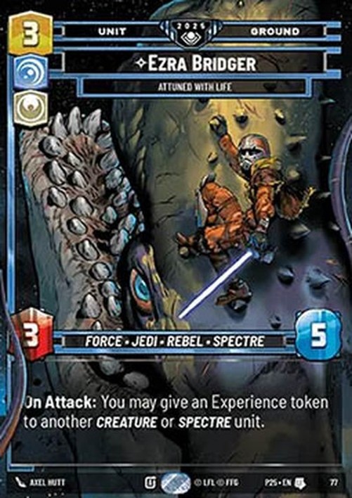 Star Wars Unlimited Ezra Bridger, Attuned With Life