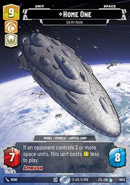 Star Wars Unlimited Home One, On My Mark (V.3)