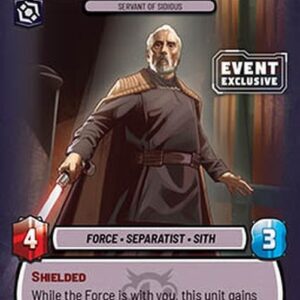 Star Wars Unlimited Darth Tyranus, Servant of Sidious (V.1)