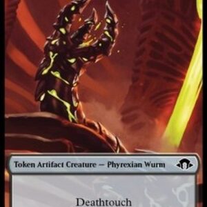 Magic: The Gathering Phyrexian Wurm Token (A 1/2 Deathtouch) // Energy Reserve