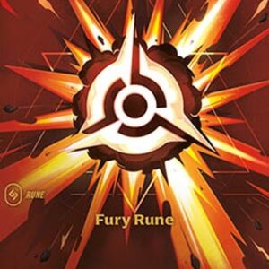 Riftbound OGN Fury Rune (V.2 - Showcase)