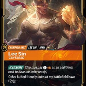 Riftbound OGN Lee Sin, Centered (V.2 - Showcase)
