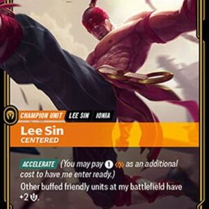 Riftbound OGN Lee Sin, Centered (V.1 - Rare)