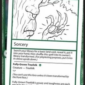 Magic: The Gathering Plant a Sapling // Fully-Grown Treefolk