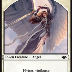 Magic: The Gathering Angel Token (W 4/4 Vigilance) // Illusion Token (U 1/1)