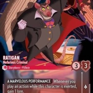 Lorcana 7ARI Ratigan - Nefarious Criminal (V.2)