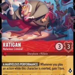 Lorcana 7ARI Ratigan - Nefarious Criminal (V.1)
