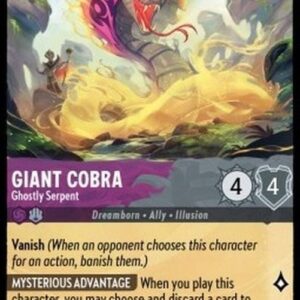 Lorcana 7ARI Giant Cobra - Ghostly Serpent