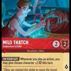 Lorcana 7ARI Milo Thatch - Undaunted Scholar