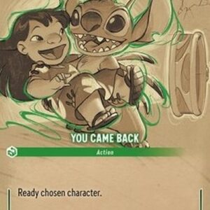 Lorcana 6AZS You Came Back (V.2)