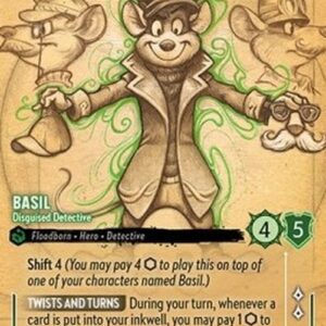 Lorcana 6AZS Basil - Disguised Detective (V.2)