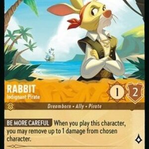 Lorcana 6AZS Rabbit - Indignant Pirate