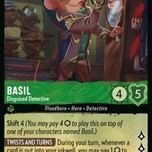 Lorcana 6AZS Basil - Disguised Detective (V.1)