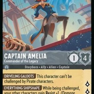 Lorcana 6AZS Captain Amelia - Commander of the Legacy (V.1)