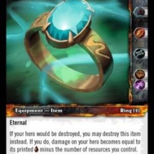 World of Warcraft TCG Crystalline Brimstone Ring