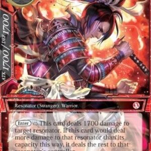Force of Will Ushuah, the Flame Samurai Swordman