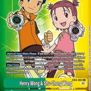 Digimon Henry Wong & Shu-Chong Wong (-063) (V.2)